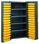 38 x 24 x 72'' (96 Bins Included) - Bin Storage Cabinet - Makers Industrial Supply