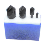 7 Pc. 120°-1/4; 3/8; 1/2; 5/8; 3/4; 1 HSS Uniflute Countersink Set - Makers Industrial Supply