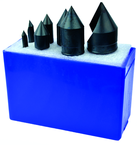 7 Pc. 82°-1/4; 3/8; 1/2; 5/8; 3/4; 1 HSS Uniflute Countersink Set - Makers Industrial Supply