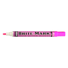 Brite-Mark Paint Marker - Oil Based - Pink - Makers Industrial Supply