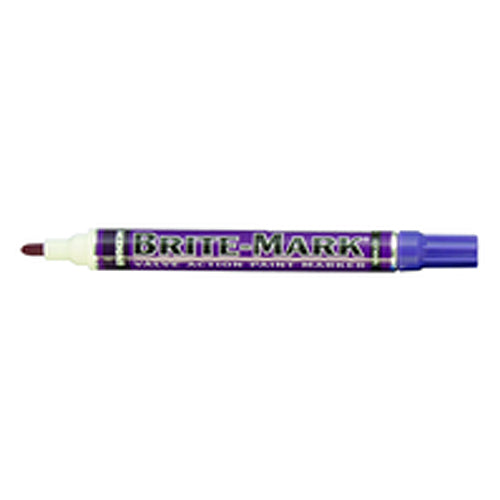 Brite-Mark Paint Marker - Oil Based - Violet - Makers Industrial Supply