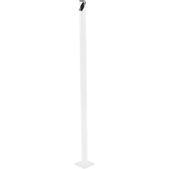 Steel Pipe Safety Bollard 42″ × 1.75″ White