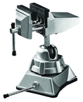 2-3/4" Vacuum Base Vise - Cat Iron - Rotating and Swivel Base - Makers Industrial Supply