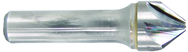 1/2" Size-3/8" Shank-90°-Carbide 6 Flute Chatterless Countersink - Makers Industrial Supply