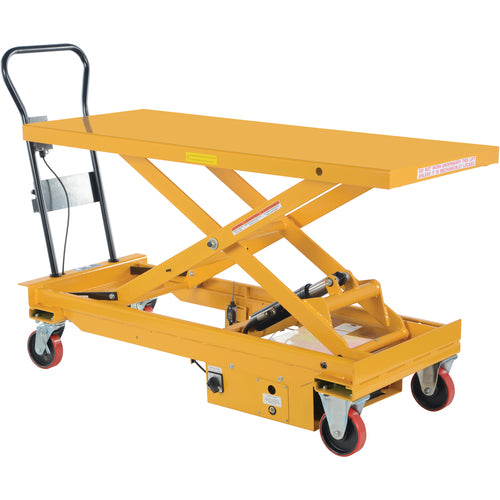 Dc Power Hydr Scissor Cart 1K 60 × 24.5 - Exact Industrial Supply