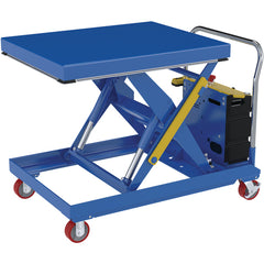 Hydraulic Elevating Cart 32 × 40 2000 12V Dc - Exact Industrial Supply