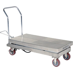 Partially SS Elevating Cart 2K 24 × 47 - Exact Industrial Supply