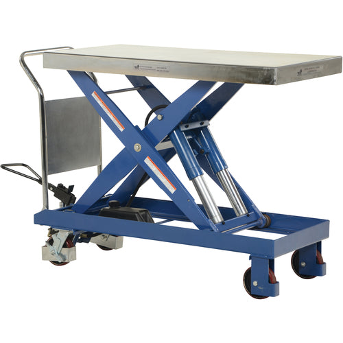 Single Hydraulic Scissor Cart 4K 47 × 24 - Exact Industrial Supply