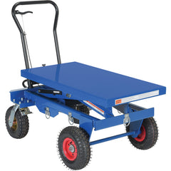 Pneumatic Tire Hydraulic Cart 1500 lbs - Exact Industrial Supply