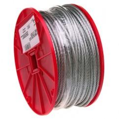 1/8" 7X7 CABLE GALVANIZED WIRE 500 - Makers Industrial Supply