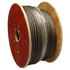 1/2" 6X19 FIBER CORE WIRE ROPE RUST - Makers Industrial Supply