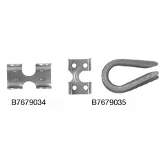 1/2″ Rope Clamp, Zinc Plated, 2 pcs per Bag - Makers Industrial Supply