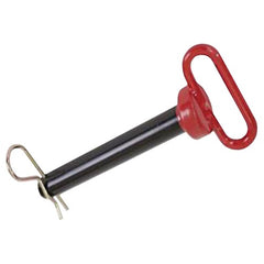 5/8″ × 4″ Red Handle Hitch Pin with Clip - Makers Industrial Supply