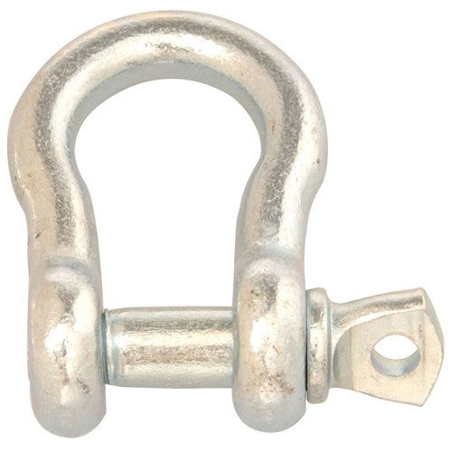 1/4″ Anchor Shackle, Screw Pin, Zinc Plated - Makers Industrial Supply