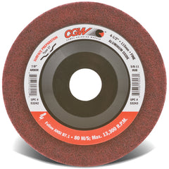 4 1/2″ × 7/8″ - Aluminum Oxide Surface Grinding Wheel - Type 27 - Maroon - Makers Industrial Supply