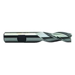 1 Dia. x 4-1/8 Overall Length 3-Flute Square End High Speed Steel SE End Mill-Round Shank-Center Cut-Uncoated - Makers Industrial Supply