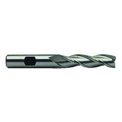 1-1/4 Dia. x 6-1/2 Overall Length 3-Flute Square End High Speed Steel SE End Mill-Round Shank-Center Cut-Uncoated - Makers Industrial Supply