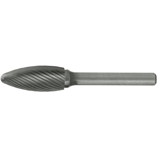 SH-5L6 Standard Cut Solid Carbide Bur-Flame Shape - Exact Industrial Supply