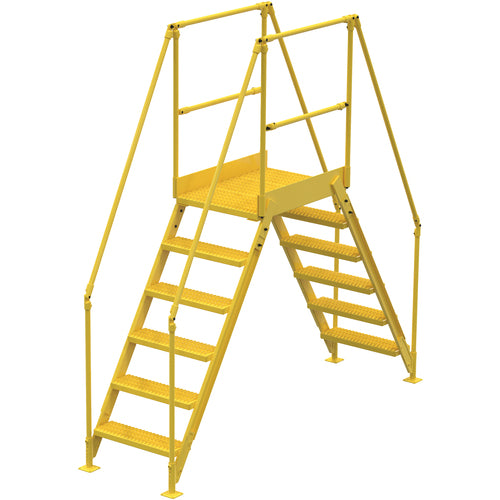 Cross-Over Ladder 6 Step 58 H 26″W - Exact Industrial Supply