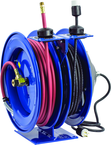 #C-L350-5012-A For 3/8" x 50' Hose Dual Purpose Electric/Air Spring Rewind Reels - Makers Industrial Supply