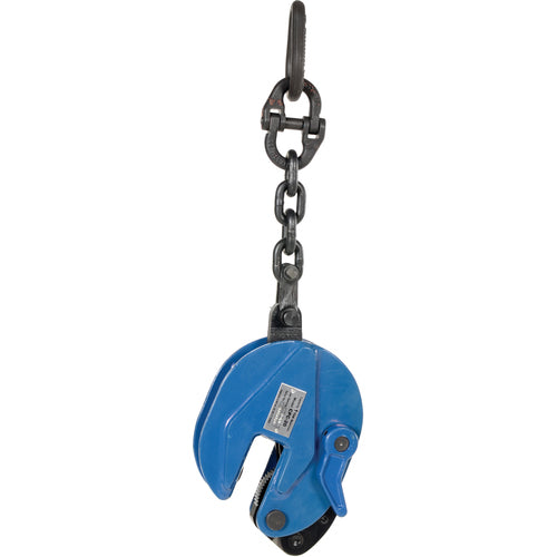 Vertical Plate Clamp With Chain 2000 lb - Exact Industrial Supply