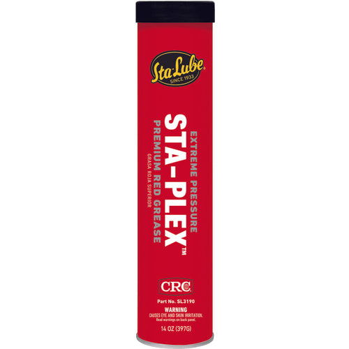 Extreme Pressure Sta-Plex Premium Red Grease - 14 oz - Makers Industrial Supply