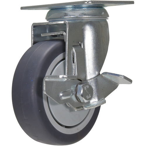 ‎4 × 1-1/4 TPR - Swivel W/Brake - Exact Industrial Supply