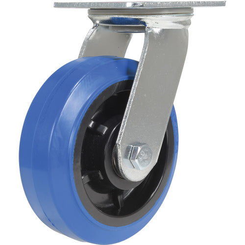 6 × 2 Elastic Rubber (Blue) Swivel - Exact Industrial Supply