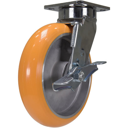 8 × 2 Sirius PU - Swivel W/Brake - Exact Industrial Supply