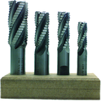 4 Pc. HSS Roughing End Mill Set - Makers Industrial Supply