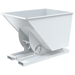 Hopper W/O Bump & Dump LD 1 Cu 2K White