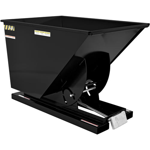 Self-Dump Hopper Md 1 Cu Yd 4K Blk Semi/Gloss - Exact Industrial Supply