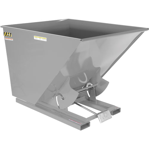 Self-Dump Hopper Hd 2 Cu Yd 6K Machine Gray - Exact Industrial Supply