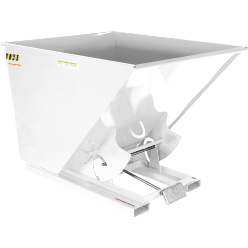 Self-Dump Hopper Md 2 Cu Yd 4K White - Exact Industrial Supply