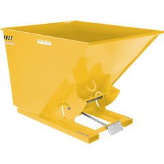 Self-Dump Hopper Md 2 Cu Yd 4K Yellow - Exact Industrial Supply