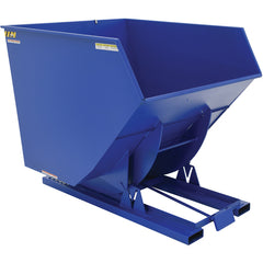 Self-Dump Hopper Hd 3.5 Cu Yd 6K Blue - Exact Industrial Supply