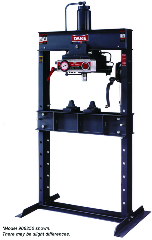Air Operated Double Pump Hydraulic Press - 6-475 - 75 Ton Capacity - Makers Industrial Supply
