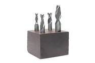 4 Pc. HSS Single-End End Mill Set - Makers Industrial Supply