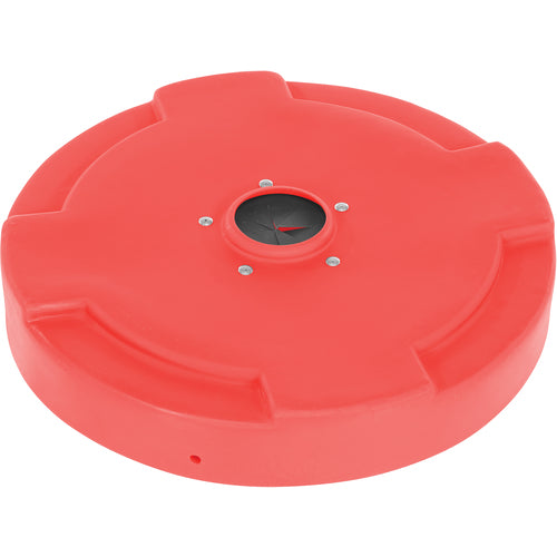 Drum Recyc Lid Flap 55 Gal(Closed) Red - Exact Industrial Supply