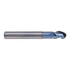 3/8" Dia. - 2-1/2" OAL - TiCN CBD-Ball Nose HP End Mill-3 FL - Makers Industrial Supply