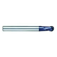 1/8" Dia. - 2-3/4" OAL - AlTiN CBD-Ball Nose HP End Mill-2 FL - Makers Industrial Supply