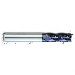 5/8" Dia. - 1-3/4" LOC - 4" OAL - .030 Radius 4 FL Carbide S/E HP End Mill-AlTiN - Makers Industrial Supply