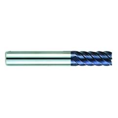 3/8" Dia. - 1-1/4" LOC - 3-1/4" OAL - 6 FL Carbide S/E HP End Mill-AlTiN - Makers Industrial Supply