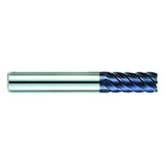 5/8" Dia. - 1-3/4" LOC - 4-1/4" OAL - .030 Radius 6 FL Carbide S/E HP End Mill-AlTiN - Makers Industrial Supply