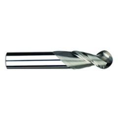 1/2" Dia. - 3-1/4" OAL - Uncoat CBD-Ball End HP End Mill-2 FL - Makers Industrial Supply