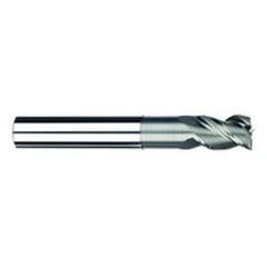 3/8" Dia. - 1/2" LOC - 4" OAL - 3 FL Carbide S/E HP End Mill-Uncoated - Makers Industrial Supply