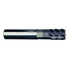 1/2" Dia. - 5/8" LOC - 3" OAL - 6 FL Carbide S/E HP End Mill-TiAlN-x - Makers Industrial Supply