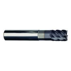 3/4" Dia. - 1" LOC - 4" OAL - 6 FL Carbide S/E HP End Mill-TiAlN-x - Makers Industrial Supply