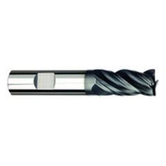 1/2" Dia. - 1-1/4" LOC - 3" OAL - .125 Radius 4 FL Carbide S/E HP End Mill-AlTiNx - Makers Industrial Supply