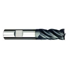 5/8" Dia. - 1-1/4" LOC - 3-1/2" OAL - .030 Radius 4 FL Carbide S/E HP End Mill-AlTiNx - Makers Industrial Supply